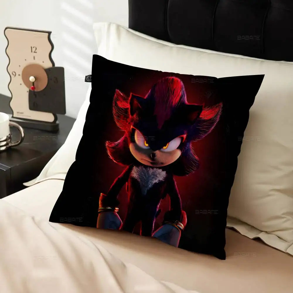 Cartoon Game S-SoNiC-C R-RuMbLe-E Pillow Cushion Cover Pillowcase Living Room Sofa Home Decor Customized - view 6