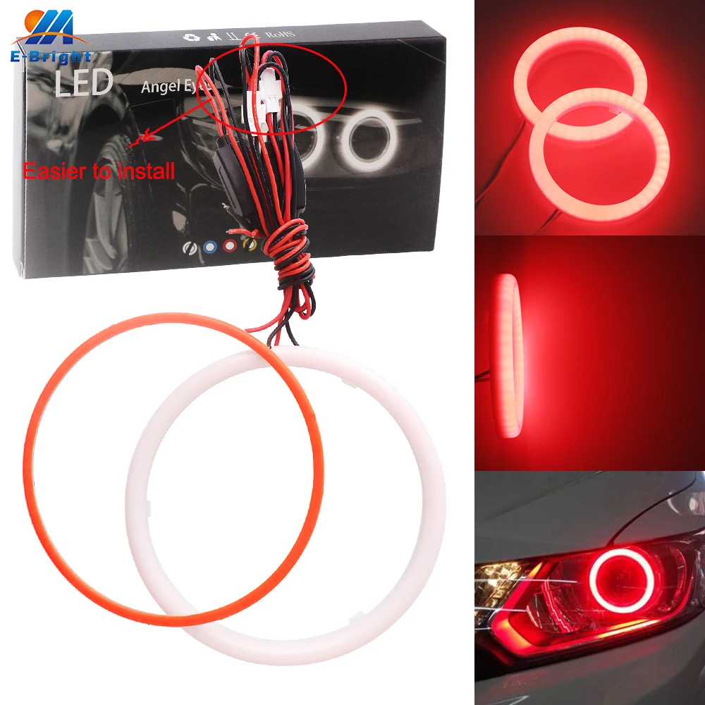 

2pcs/set 12V 60mm 70mm 80mm 90mm 95mm 100mm 110mm 120 mm COB Car LED Angel Eye Halo Ring Fog Light Headlight Constant IC Driver