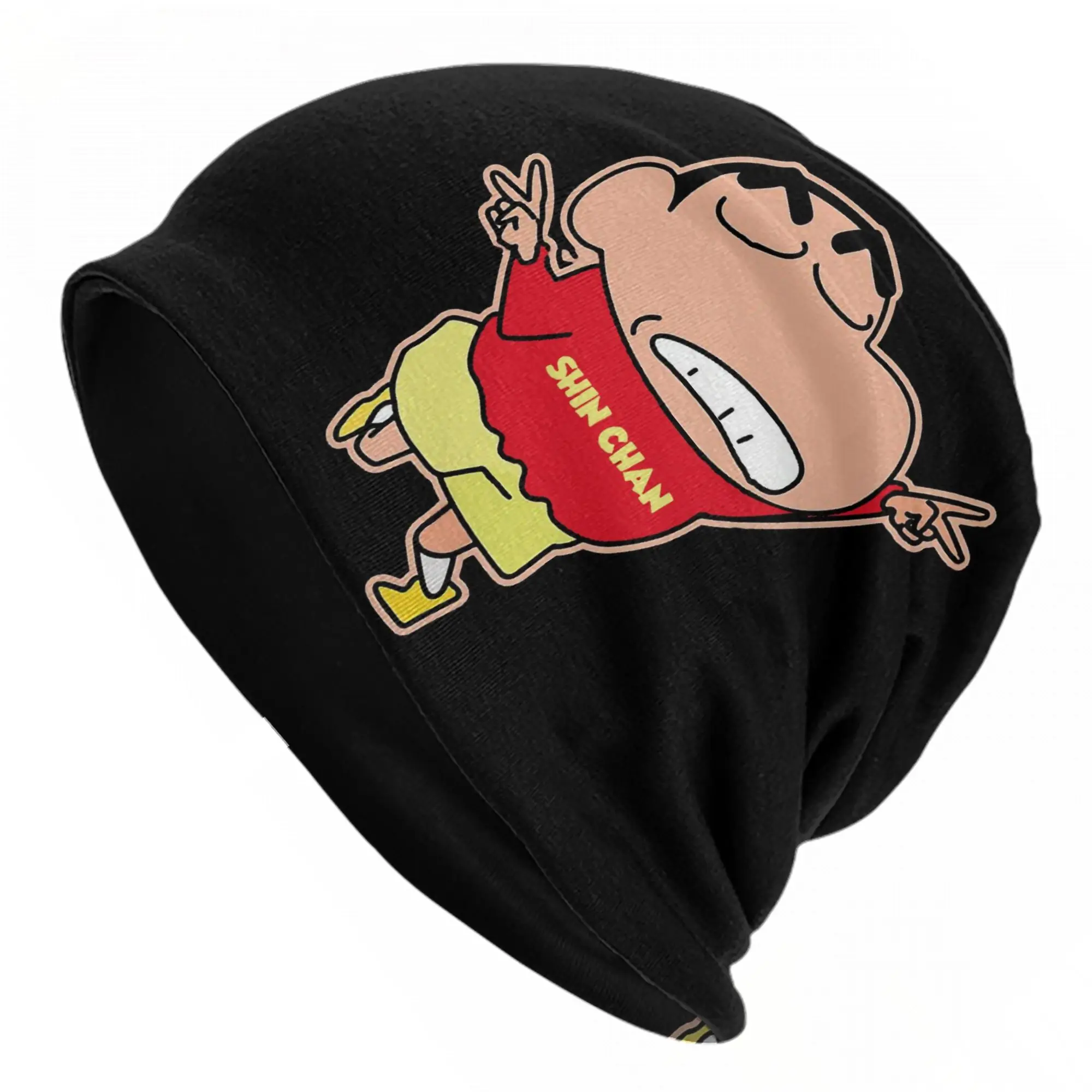 Crayons Shin Chans Caps Anime Cartoon Kazama Fashion Winter Outdoor Skullies Beanies Hat Summer Warm Dual-use Bonnet Knitted Hat