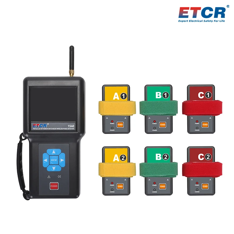 ETCR Wireless High Voltage Phase Detector Satellite Remote Wireless Phase Detector