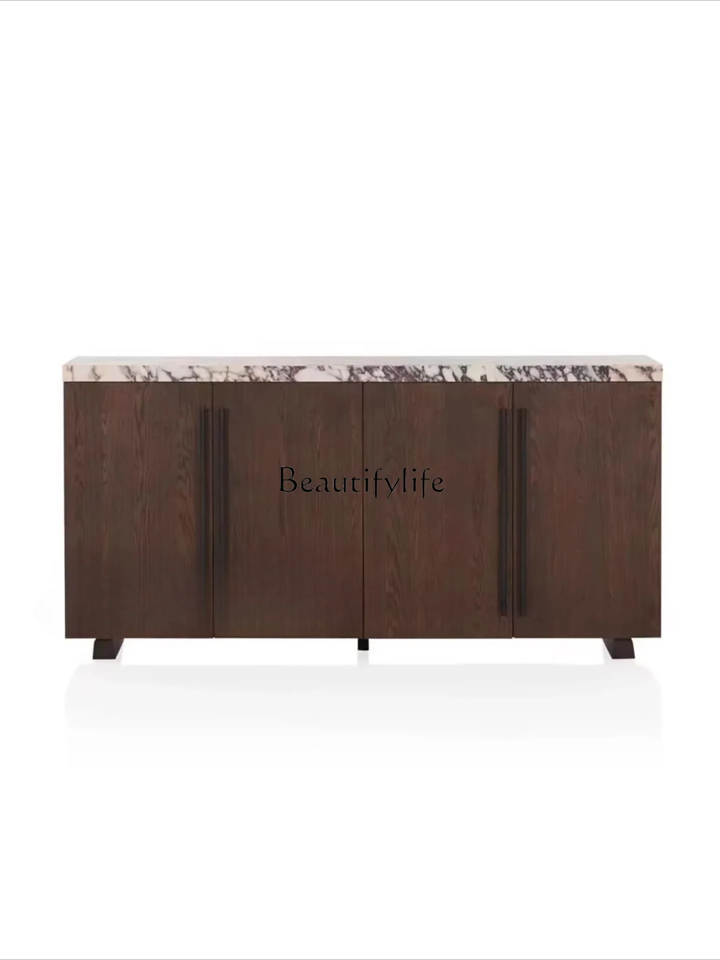 

ls 42 Medieval marble desktop solid wood dining side cabinet modern simple entrance cabinet