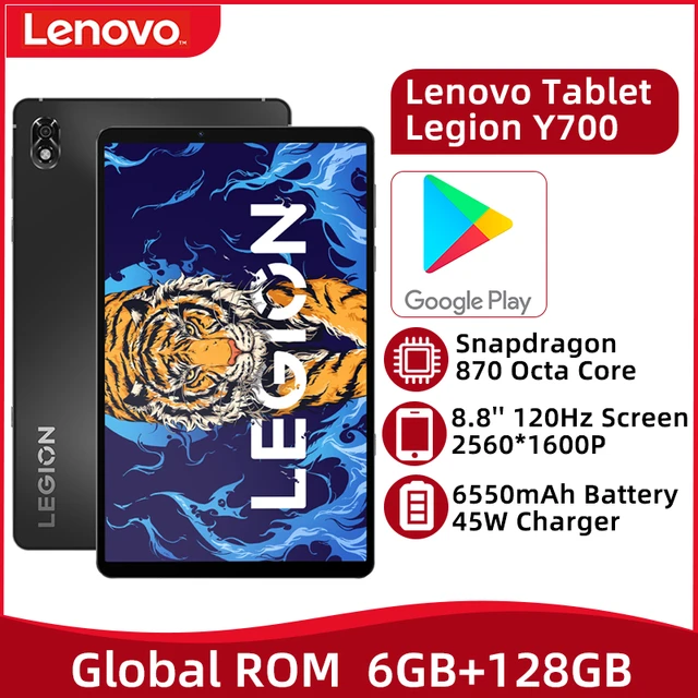 Lenovo Legion Y700 Tablet Gaming 8gb 128gb Snapdragon 870 