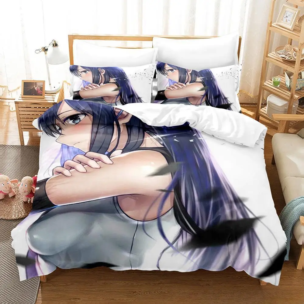 Fashion Anime Brynhildr in The Darkness Bedding Set Single Twin Full Queen King Size Bed Set Adult Kid Bedroom Duvet cover Sets