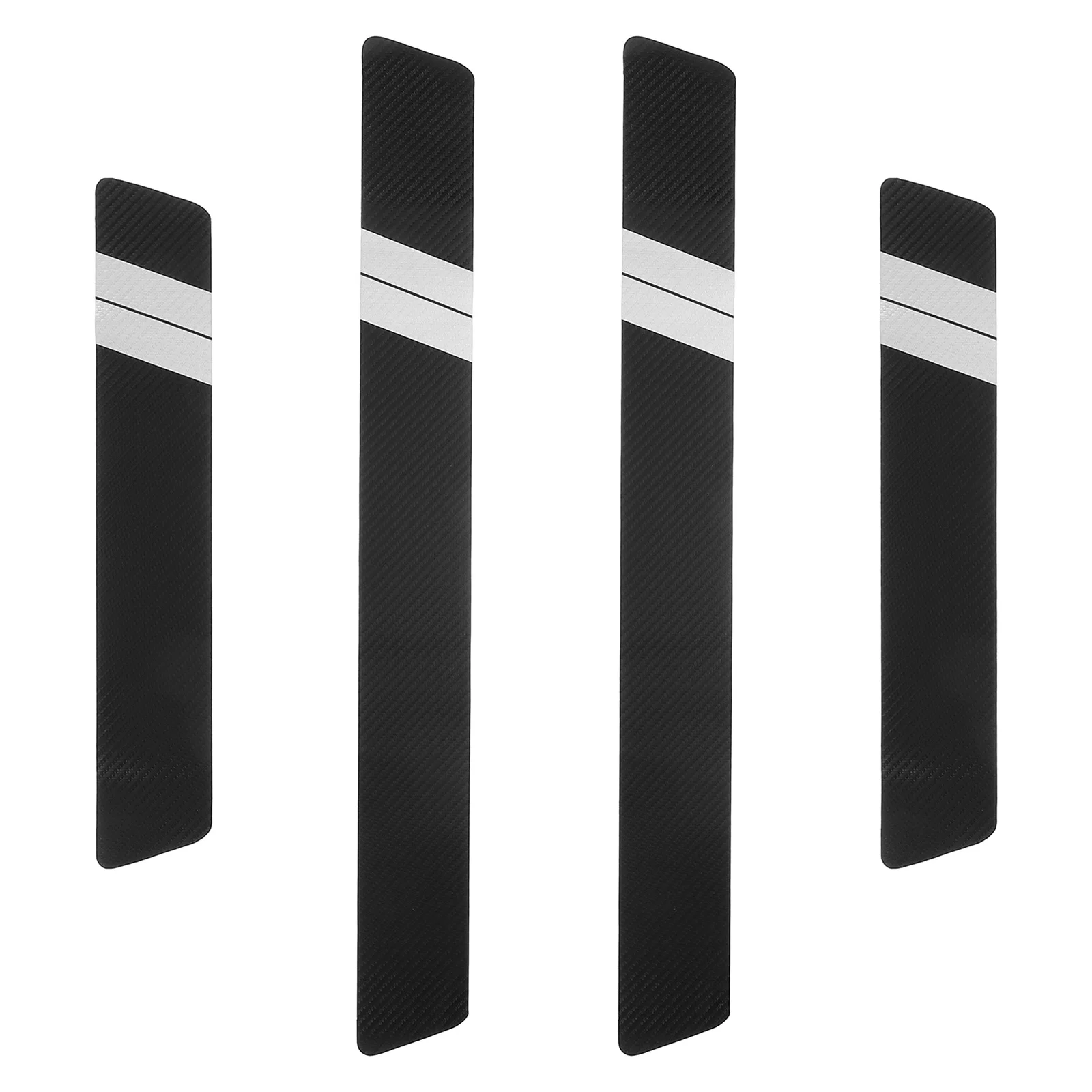 

Alipis 4Pcs Carbon Fiber Car Door Sill Protector Universal Anti Entry Plate Sticker for SUV Vehicle Automotive Trim