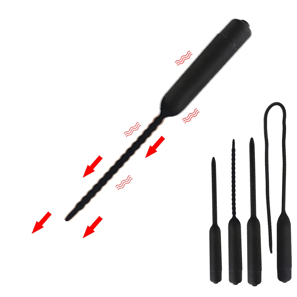 10 Speed Penis Vibrator Urethral Catheter Penis Plug Sex Toys for Men Urethral Vibratior Penis Insertion Urethra Sounds Dilators