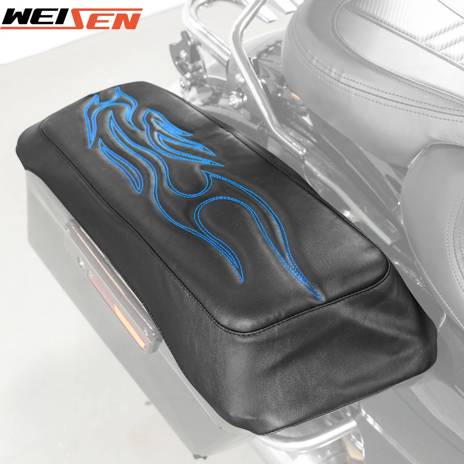 Motorcycle Seat Saddlebag Lid Covers Waterproof for 1993-2013 Harley Touring Electra Road King Street Glide Road Glide FLHT FLHX