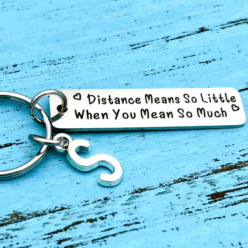 Girlfriend Boyfriend Gift Goodbye Farewell Gift Long Distance Gift Husband Gift Couple Keychain Friend Gift Friendship Jewelry