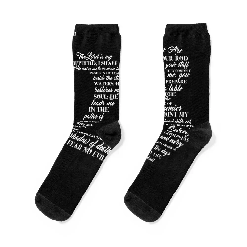 

Psalm 23 Socks anime winter Men's shoes Socks For Women Men's