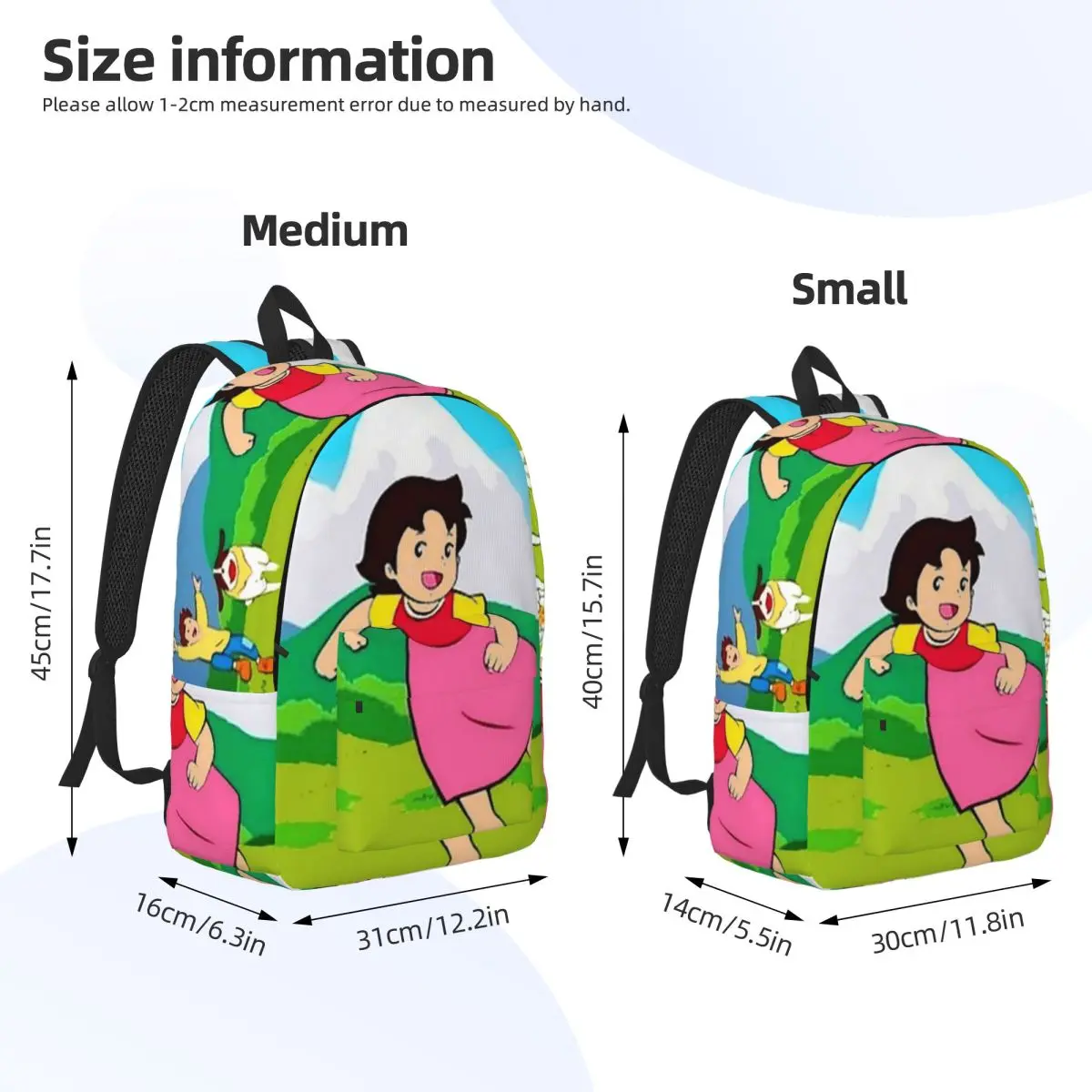 Heidi Backpack Daypack Large Capacity Children BookBag School Bag Shoulder Bags for Men Women