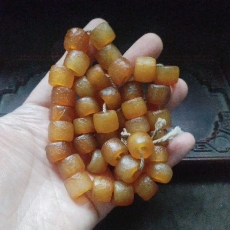 Matte Cognac Agate Barrel Loose Beads Retro Natural Carnelian Cylinder Beads for DIY Handmade Jewelry Making Accessories