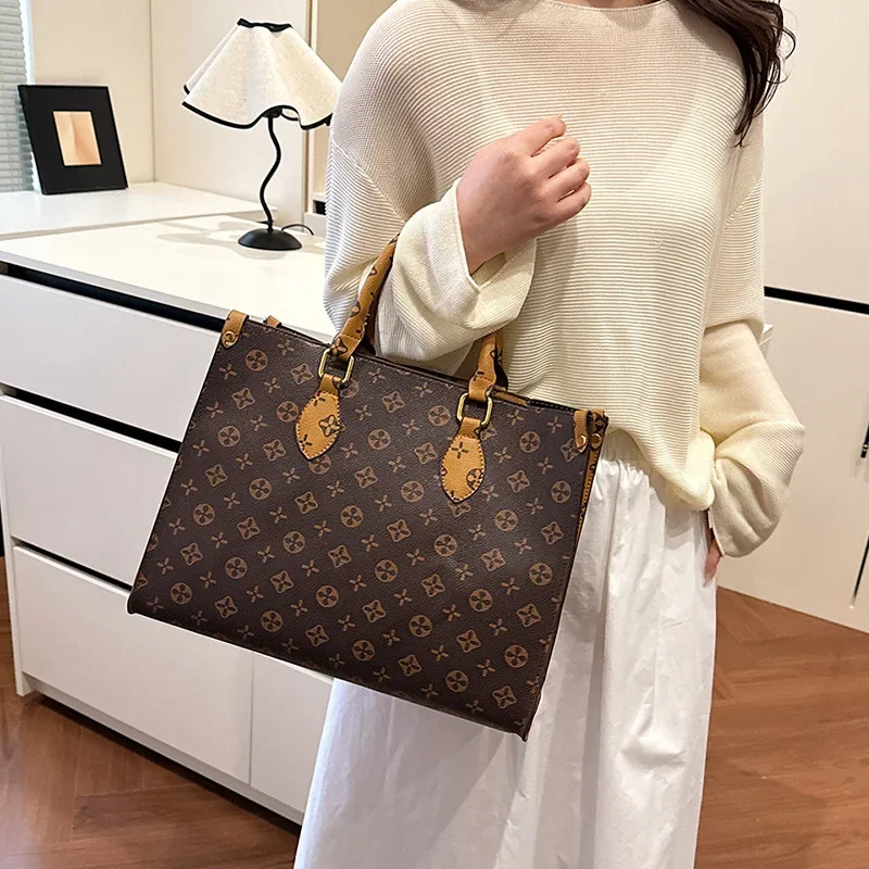 حقيبة يد نسائية مميزة 2025 - موضة الربيع عبر الحدود، حقيبة كتف متعددة الاستخدامات بتصميم كلاسيكي متخصص