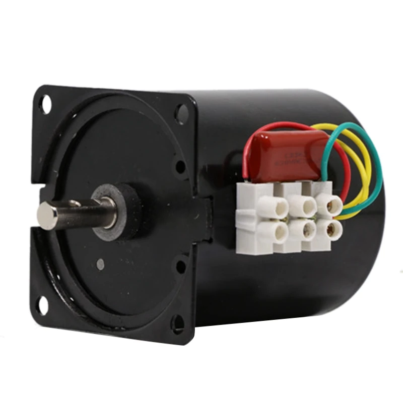 

68KTYZ Mini Permanent Magnetic Synchronism Motor 220V 28W 68-KTYZ AC Gear Reducer Moter 2.5 Rpm With Bracket