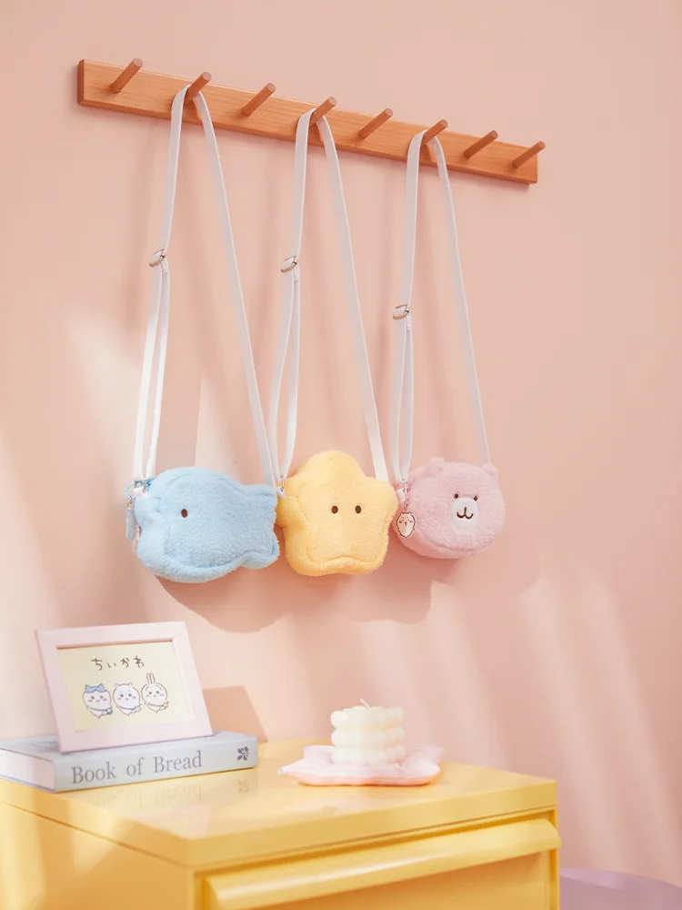 Cute Chiikawa Plush Bag Kawaii Soft Stuffed Animal Character Backpack/Purse for Girls Women Gift