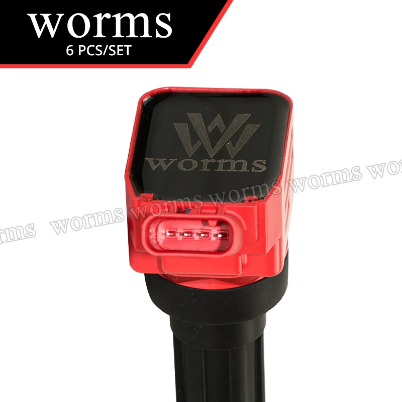 الديدان عالية الأداء ملف الإشعال سباق 4 قطعة مجموعة ل 2016-2023 Genesis G70 G80 G90 كيا ستينغر 3.3L #5