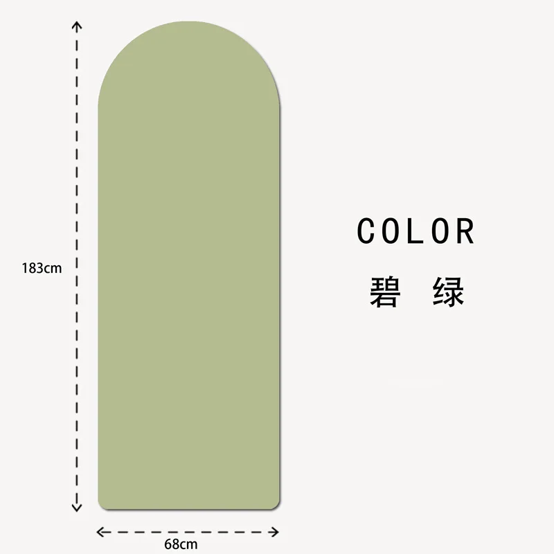 

Овальный нескользящий коврик для йоги из искусственной резины, противоскользящий тренировочный коврик для пилатеса для дома