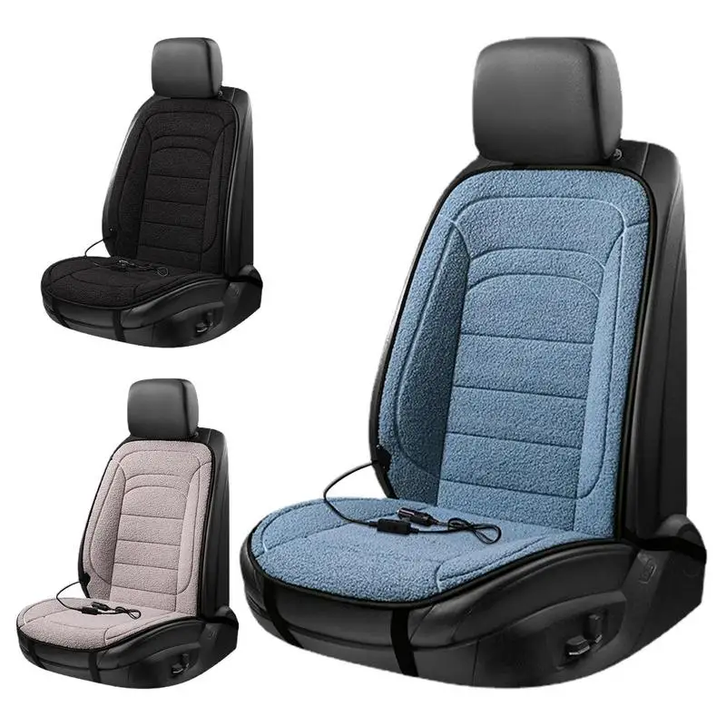 12v Car Heated Seat Covers Seat Cushion Cloth Flannel Auto Seat Heater Winter Warmer Seat Car Styling Pad Cushions For Driver