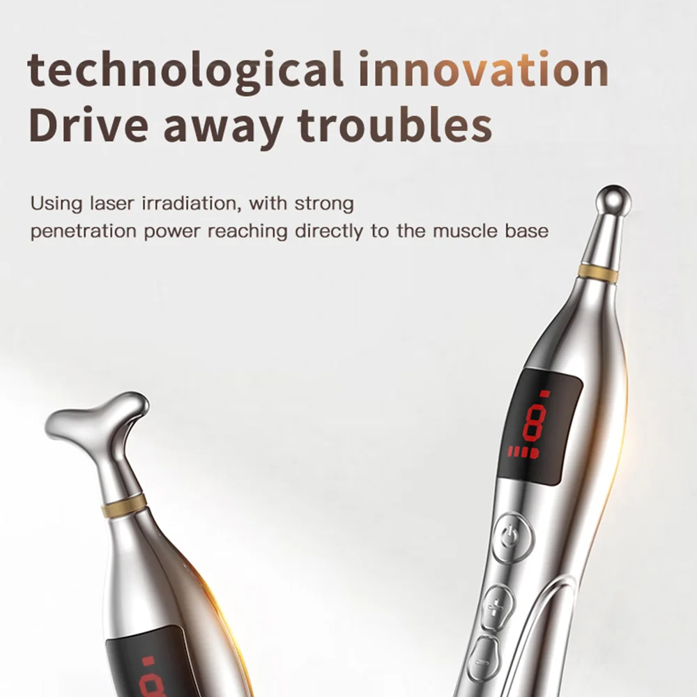 Meridian Energy Acupuncture Pen Electric Pulse Therapy Muscle Deep Tissue Healing Massage Pen Acup Pain Relief Health Care Tool