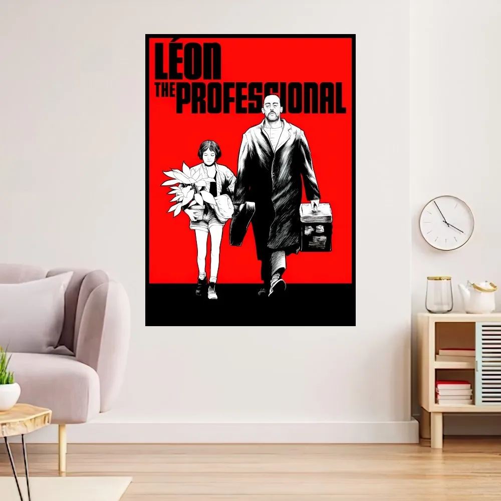 Leon The Professional Retro Poster Prints Wall Painting Bedroom Living Room Decoration Office Small