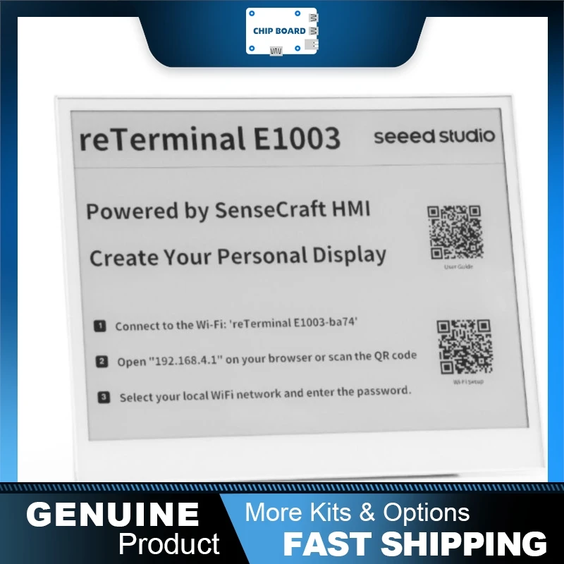 

Seeedstudio reTerminal E1003 10.3" ePaper Touch Display, ESP32-S3, 1404×1872 Resolution, 16-Level Grayscale Screen