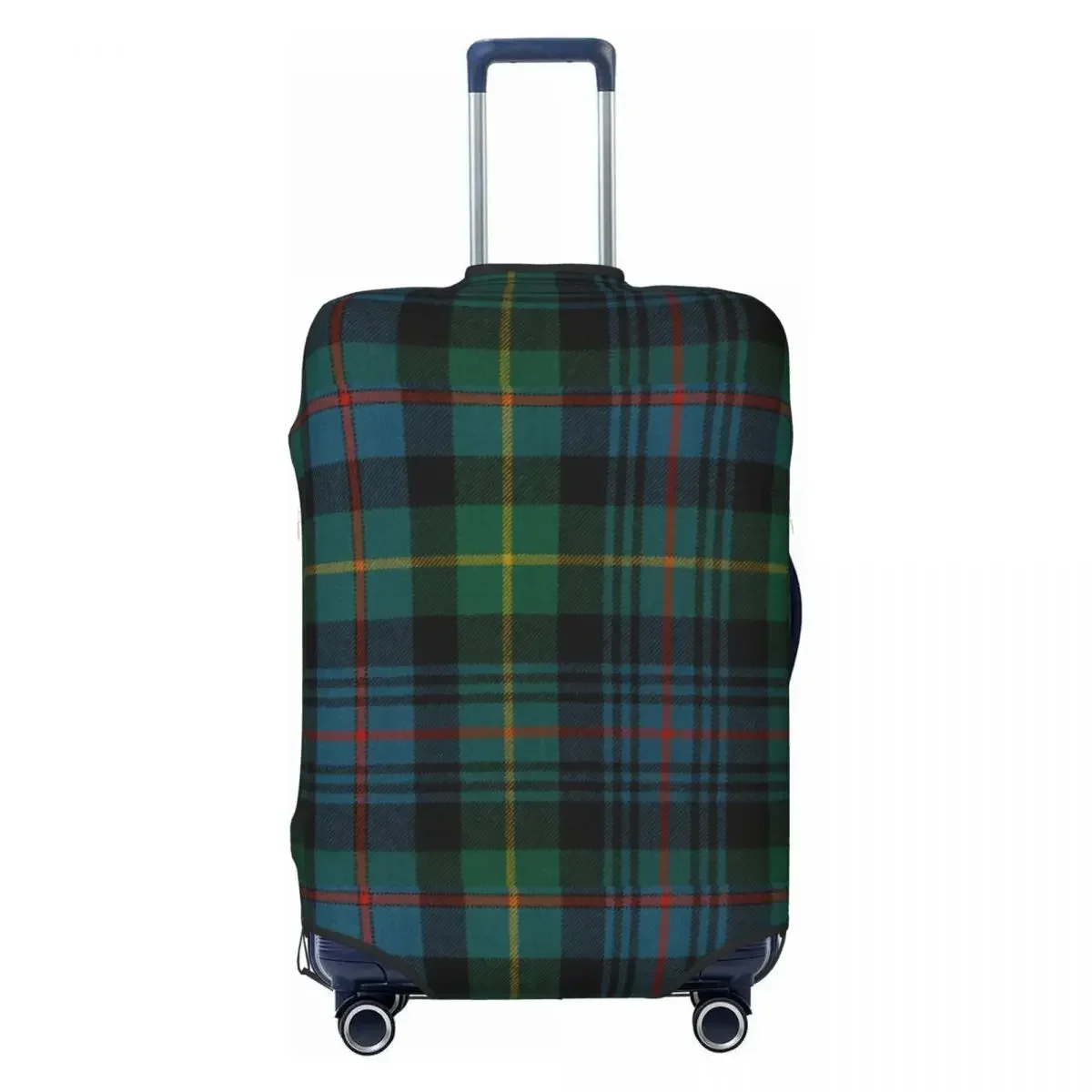 Fashion Green Tartan Plaid Suitcase Cover Dust Proof Gingham Luggage Covers Protector for 18-32 inch