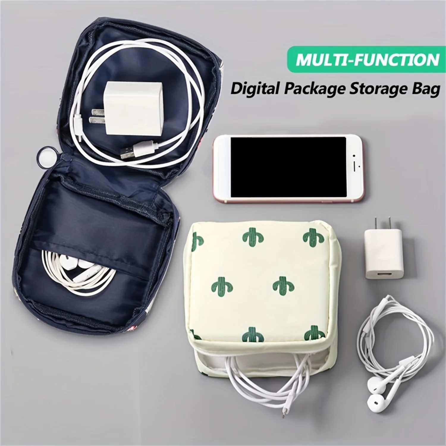 1pc Fashionable & Durable Multi- Travel  Bag - A Stylish Solution for Toiletries, Sanitary Needs & Makeup, Compact & Space-Savin