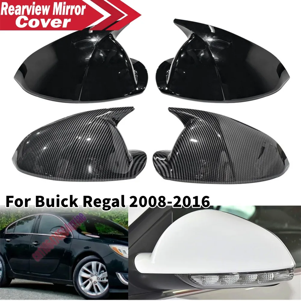 ABS Car Rearview Side Mirror Cover Wing Cap Exterior Door Housing Shell Trim Adhesive For Buick Regal Opel Insignia 2008-2016