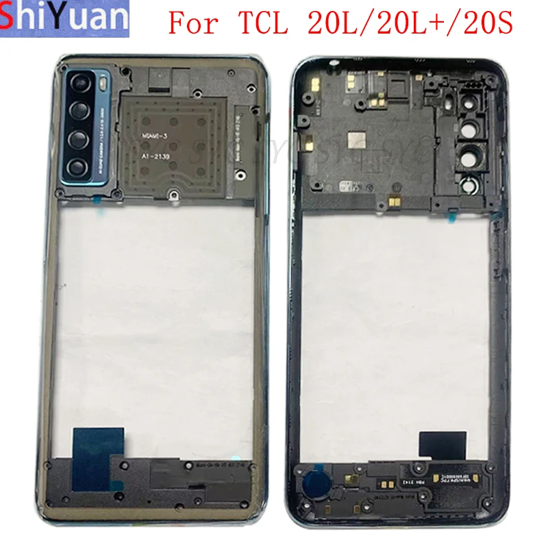 Phone Housing Middle Frame Center Chassis Cover For TCL 20S T773 20L T774 20L+ T775 Middle Frame Replacement Repair Parts