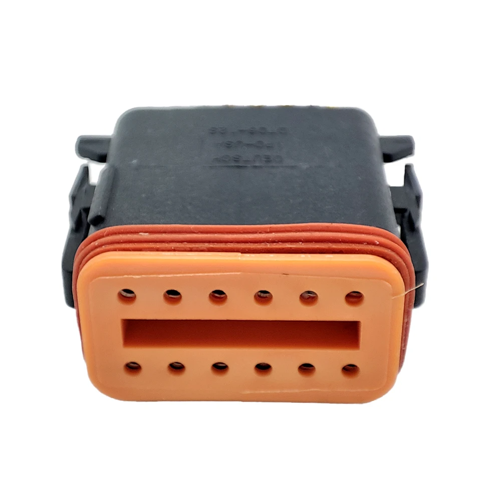 1/5/10 PCS 12 Pin Automotive Waterproof Connector Wire Harness Plug DT06-12S For Deutsch DT Series