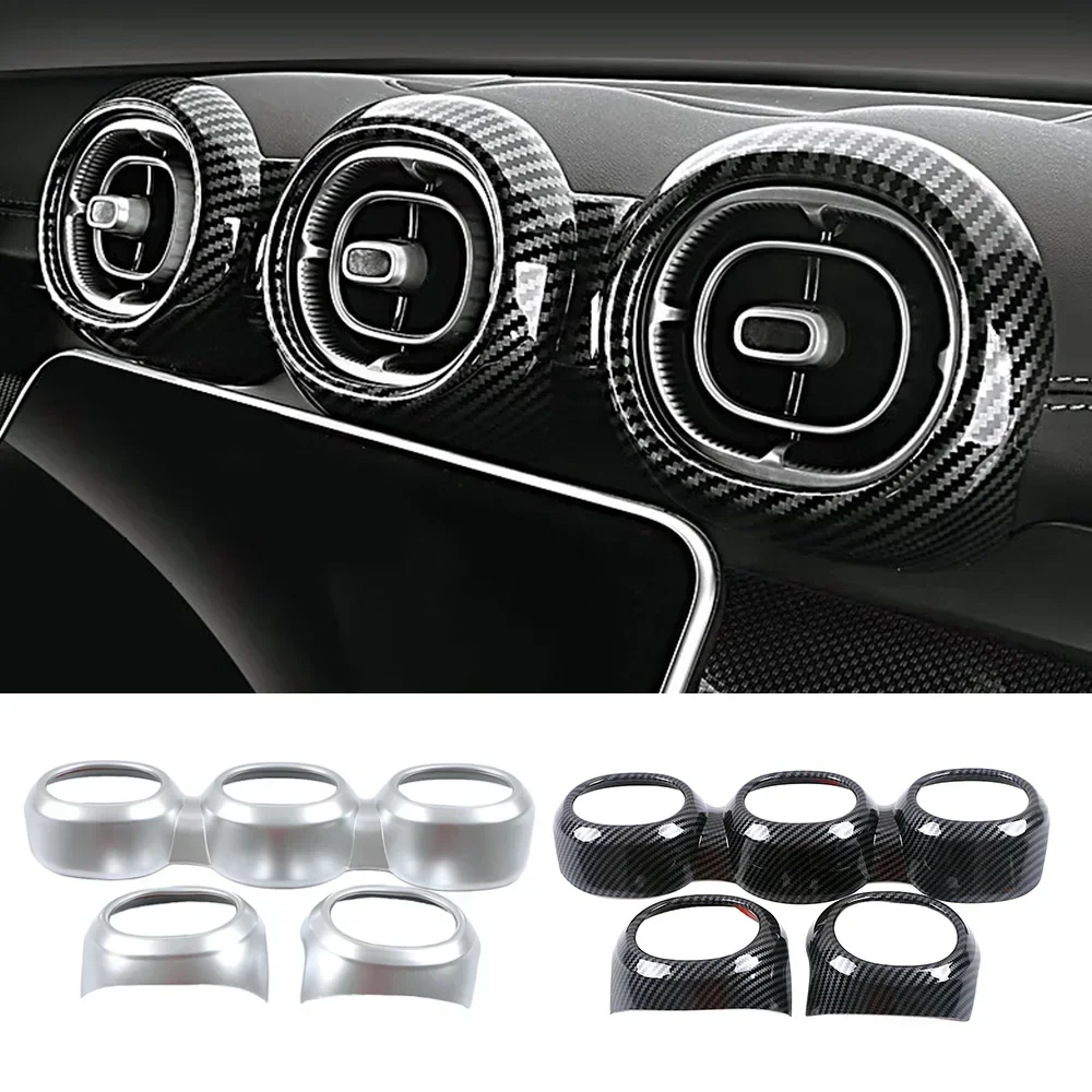 

Для Mercedes Benz C Class W206 S206 C200 C220 C300 2022 2023 Приборная панель автомобиля Воздуховыпускное отверстие переменного тока Вентиляционное кольцо Рамка Крышка Накладка Деталь Ремонт