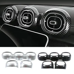 For Mercedes Benz C Class W206 S206 C200 C220 C300 2022 2023 Car Dashboard AC Air Outlet Vent Ring Frame Cover Trim Part Refit