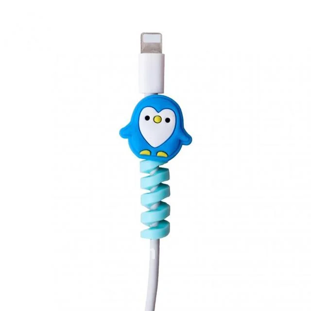 

Cable Winder Animals Shape Protector 1pc Flexible Spiral Clip USB Organizer Cable Protector Cable Winder