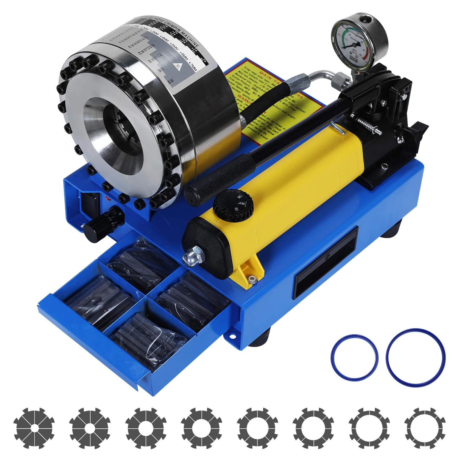 

Высоконапорный ручной пресс для обжима с 8 наборами матриц, многодиаметровый, для сельскохозяйственной техники