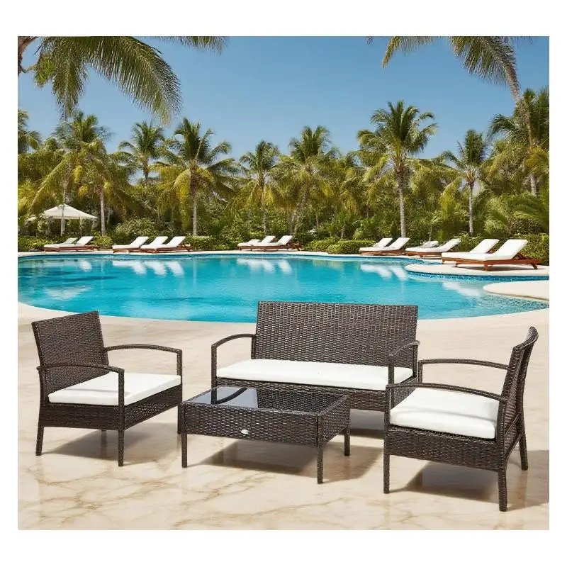

Patio Loveseat Furniture Set, Indoor-Outdoor Chairs & Table Collection