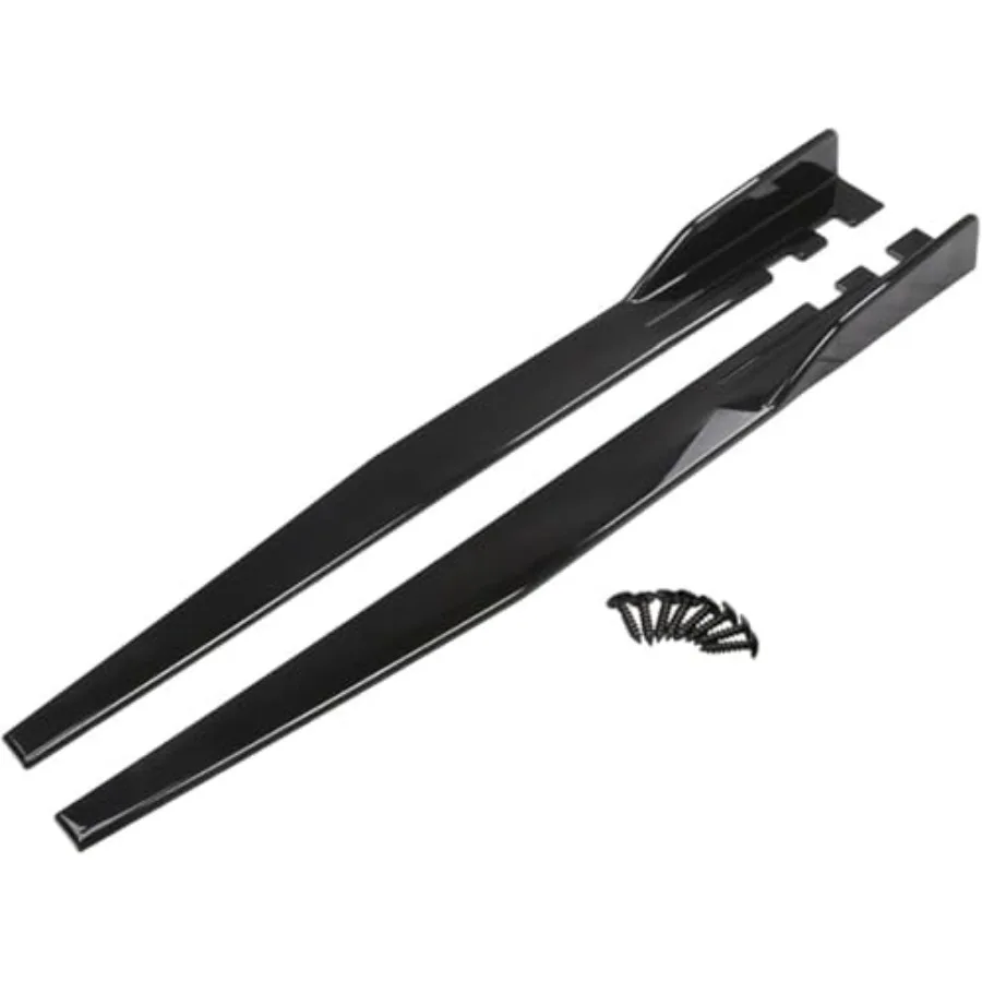 Rocker Panel Spoiler voor VW Jetta 2001-2011 Zwart Automotive Side Rok Splitters Diffuser Winglet Duurzaam ABS Plastic met Mat