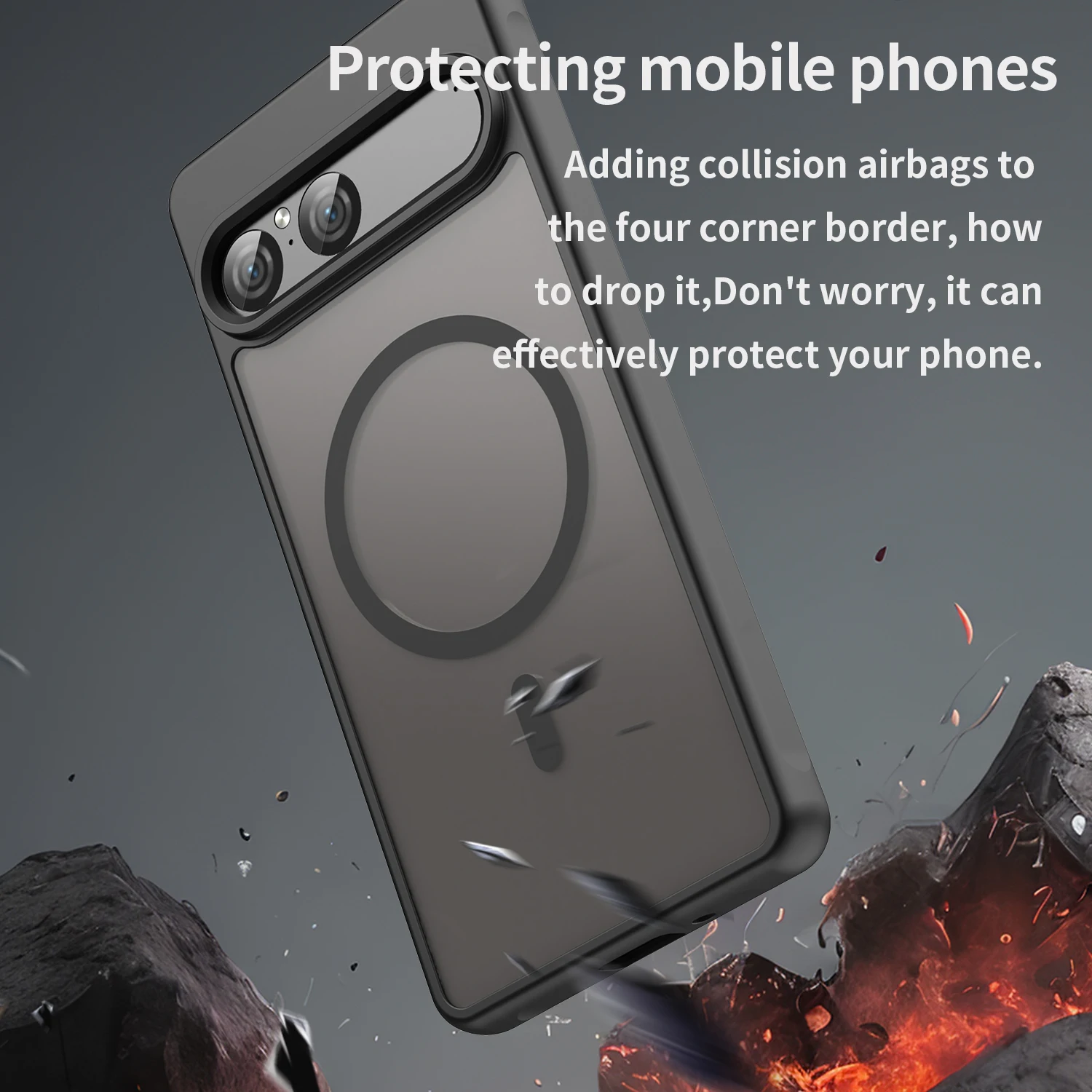 Magnetic Luxury Armor Shockproof MagSafe Phone Case For Sony Xperia 1 VII 10 VII 1VII 10VII Wireless Matte Translucent Cover view 3