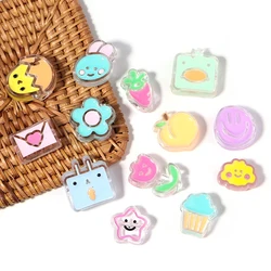 10Pcs Resin Loose Beads Cute Dopamine Multi Shape Spacer Bead for Jewelry Headwear Accessories DIY Hair Tie Bracelet Phone Chain
