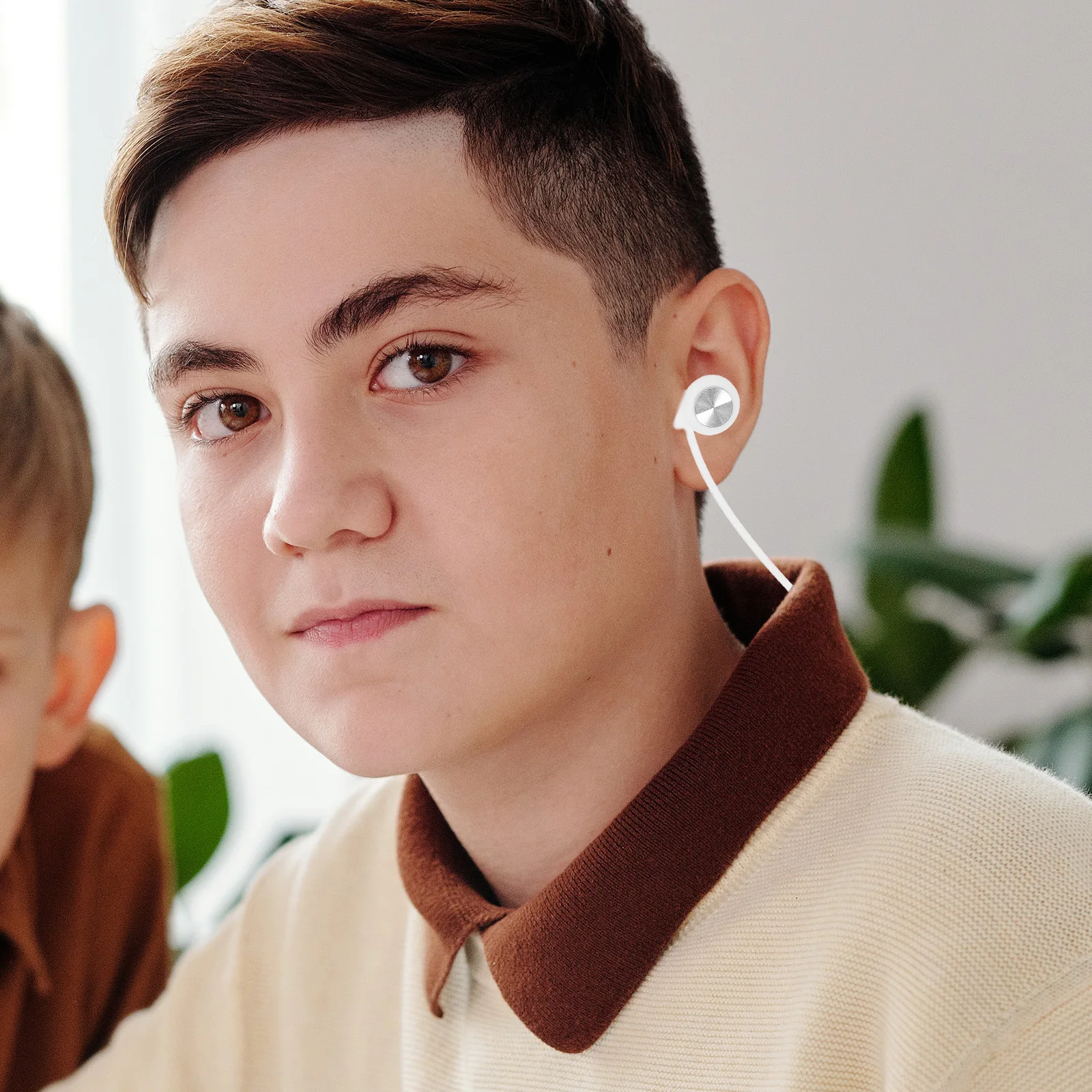 

Silicone Ear Plugs Noise Reduction Work Travel Hearing Protection Concerts Snoring Blocking with Cord White