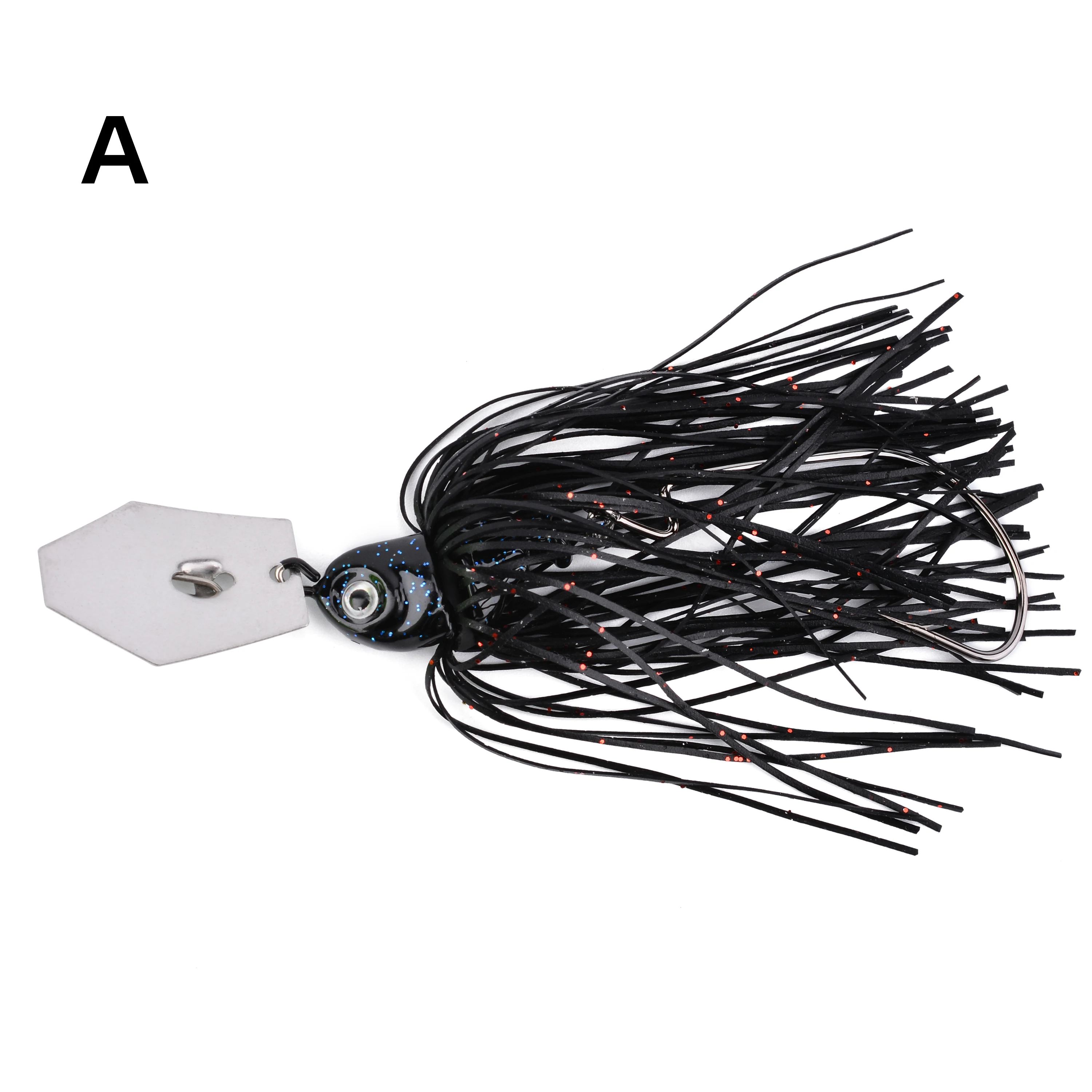 Spinnerbait 7g/10g/14g Chatterbait Angelköder Pesca Chatter Unkrautfreier Metallklingen-Gummiköder Jigkopf-Haken Draht-Spinnerbait