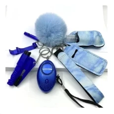 개인용 무장 방어 손목 스트랩 판매업체 안전 액세서리 여성용 테러 방어 키체인 키체인 액세서리