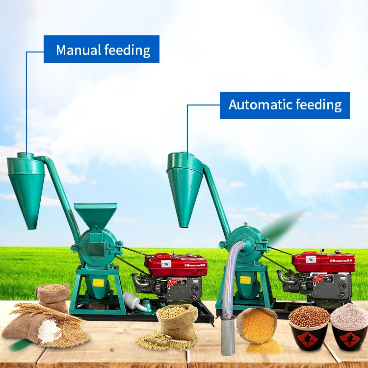 High Quality Self-priming Dry and Wet Grain Grinder Electric Flour Mill Crushing Machine Pulverizer for Corn Maize Wheat