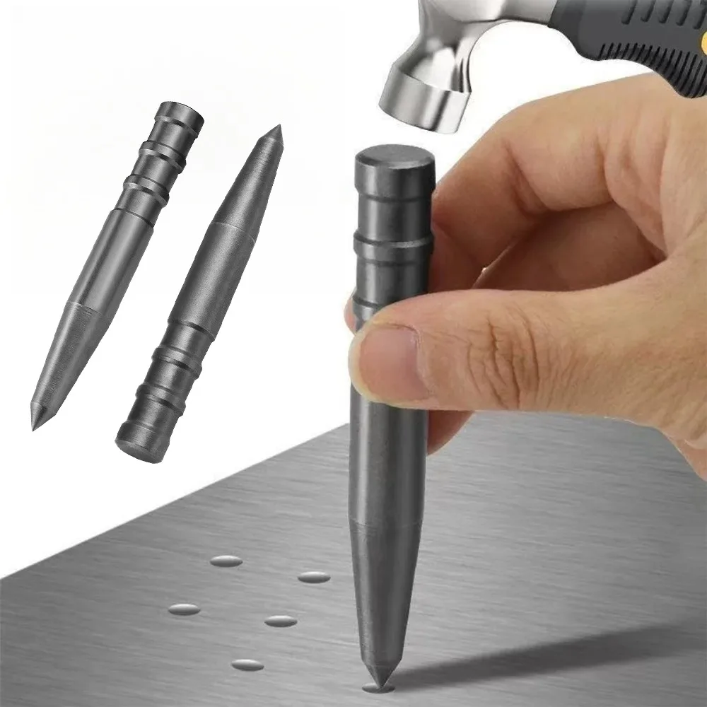 Punzón centralizador, rompeventanas, punzón para trabajar la madera, herramienta de perforación de metal de alta dureza para punzonado preciso.