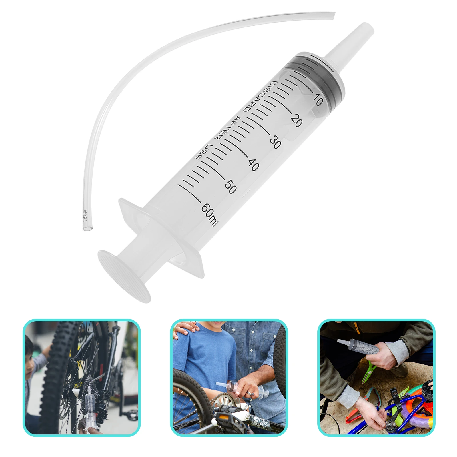 

1 Set Bike Fork Oil Level Tool Kit Durable Compact Oil Filling Brake Bleed Chain Lubrication Repair Tool For Bikes Motorcycles