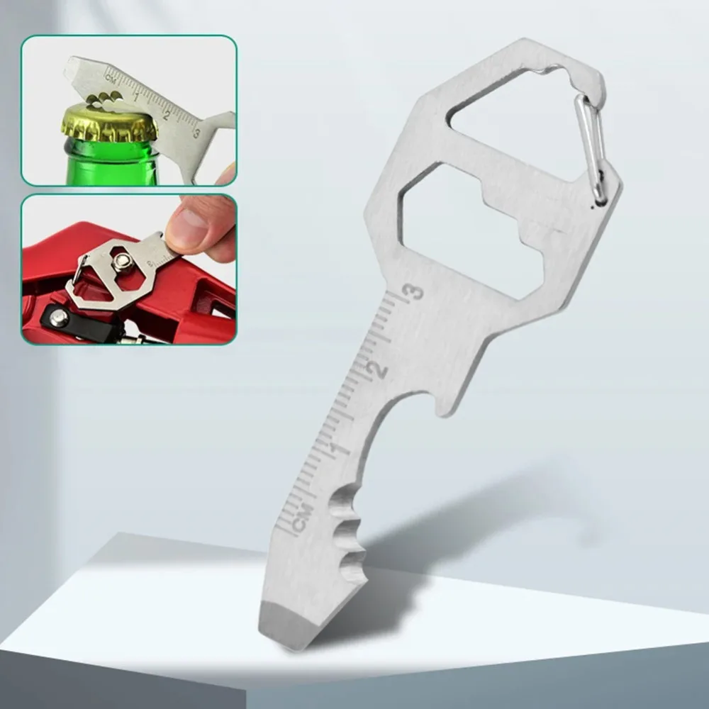 1PC Kompaktowy otwieracz do butelek Outdoor Survival Klucz Śrubokręt Kieszonkowy EDC Wielonarzędziowy brelok do kluczy Outdoor Survival Gear Gadżet