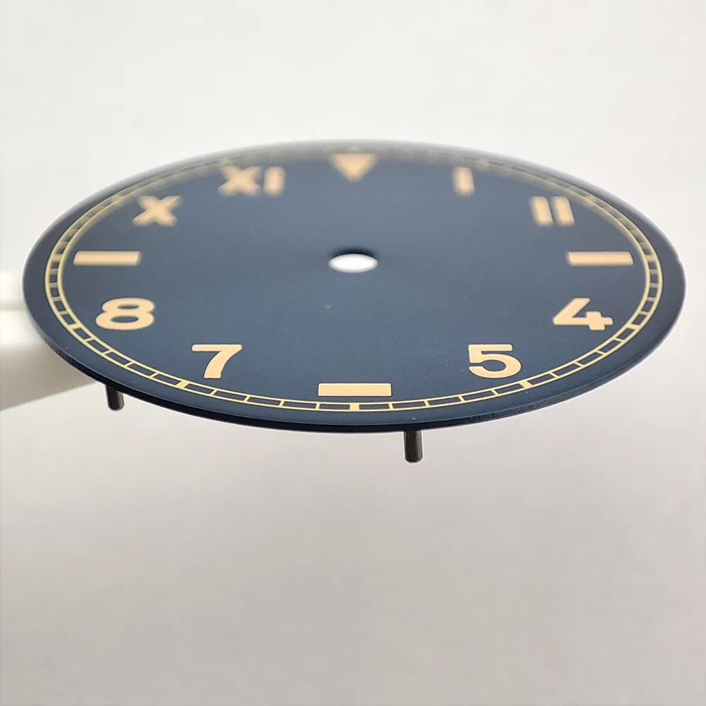 Esfera de relojes retro, accesorio de reloj ensamblado de 28,5 MM, esfera luminosa NH35A adecuada para movimientos NH35/36/2824/8215