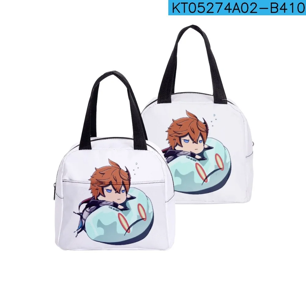 Classic Popular Game Genshin Impact Student Work Lunchbox Thermal insulation Food Lunch Bag 3D Print Portable Handbags Ice Bags
