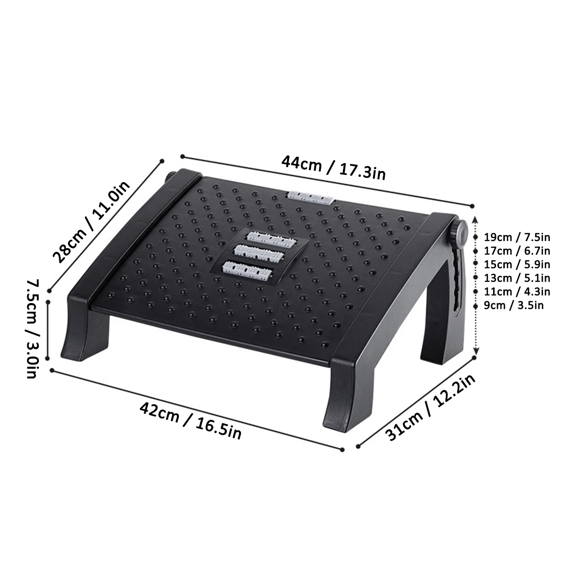 Masa ayaklığı altında ergonomik ofis koltuğu bilgisayar için ayak/bacak dinlenme