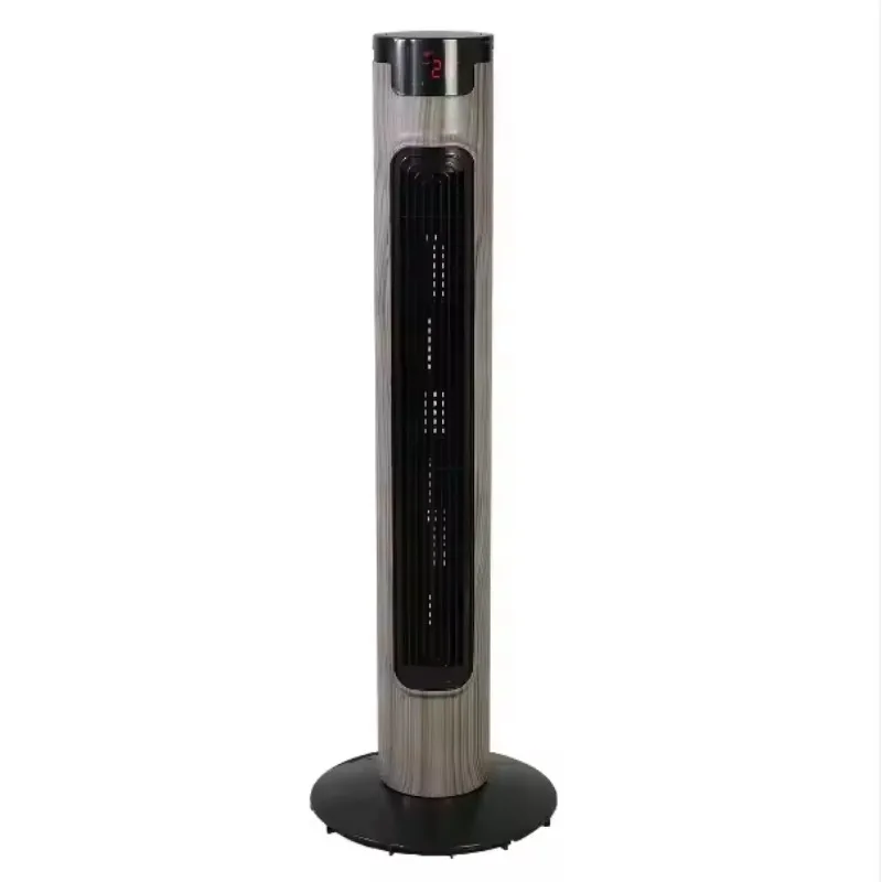 Hot Selling 220v Household Tower Fans Vertical Bladeless Design Display Screen Mechanical Control for Hotel Use Made Plastic