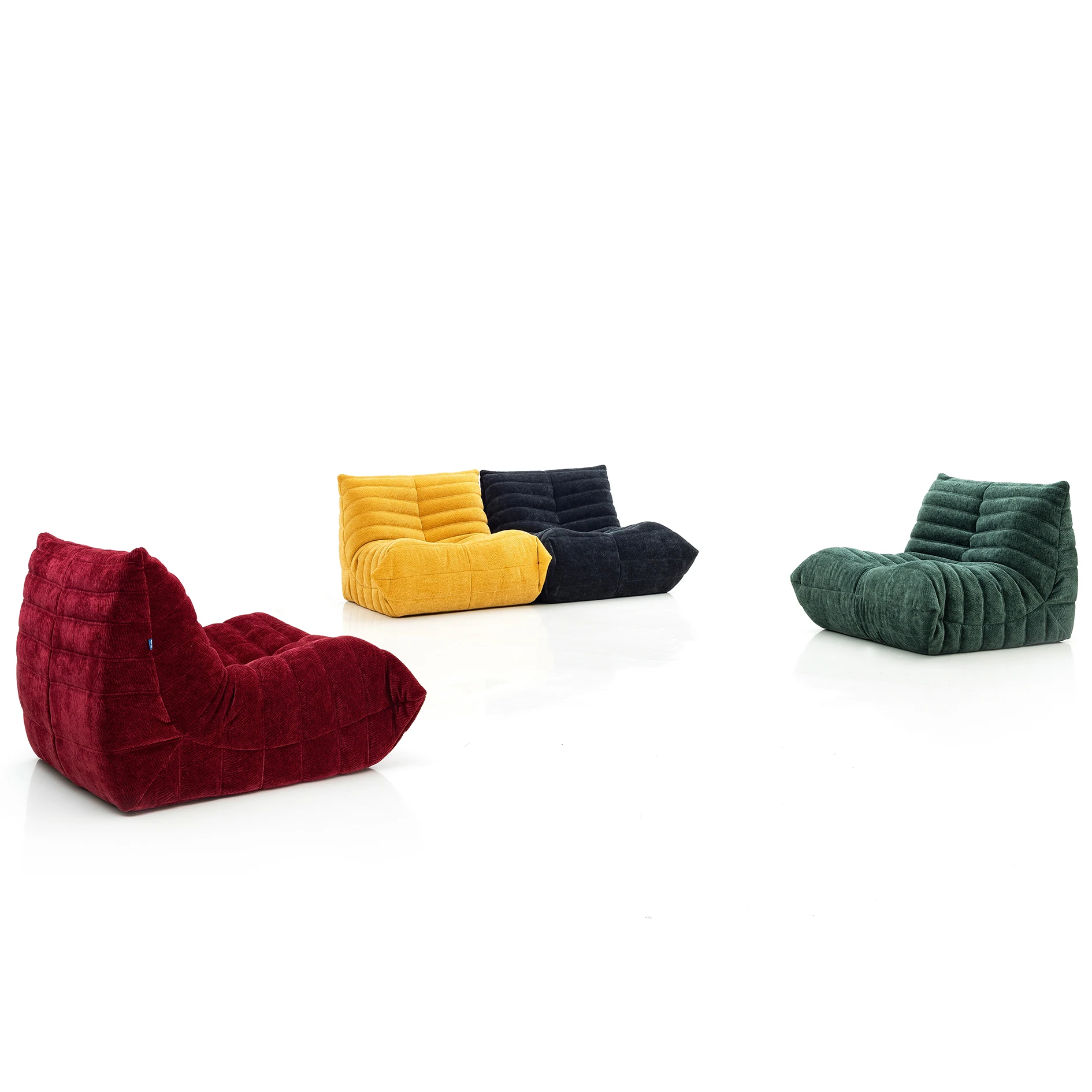 

Custom 90cm 36'' Colorful Caterpillar Single Seat Vacuum Compressed Sofa Integrated Cut Living Furniture Sponge Leisure Chair