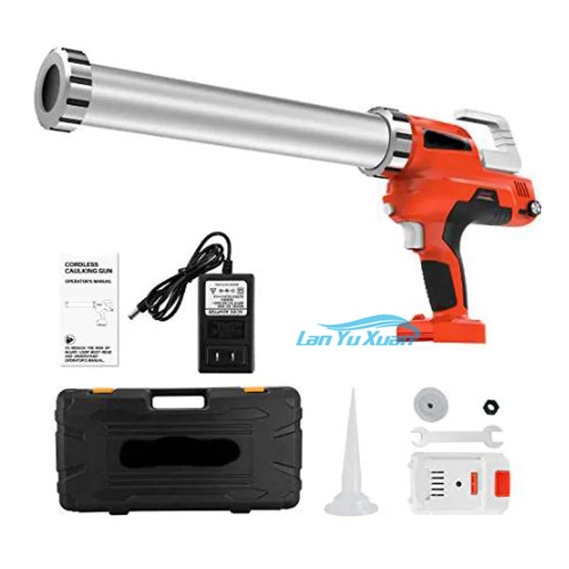 

20V Electric Caulking Gun Holds 10 Ounce 20 Ounce 300ml 600ml with 2pcs Lithium