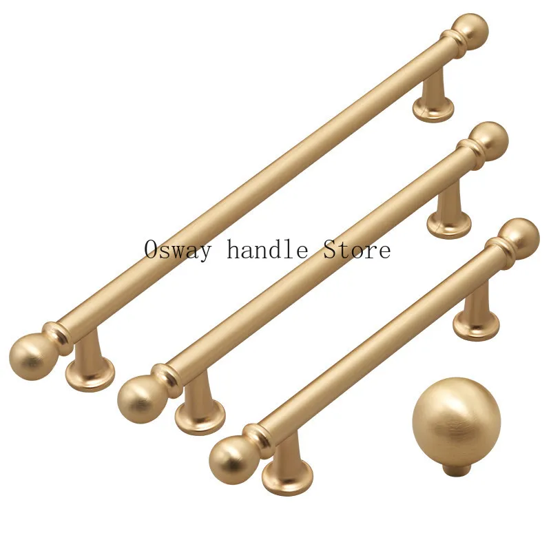 

Американская легкая роскошная золотая дверная ручка для шкафа, современная простая высококачественная ручка для французского шкафа с одним отверстием